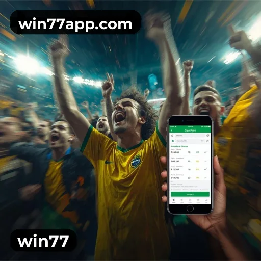 Comparação APP mobile vs versão web da win77