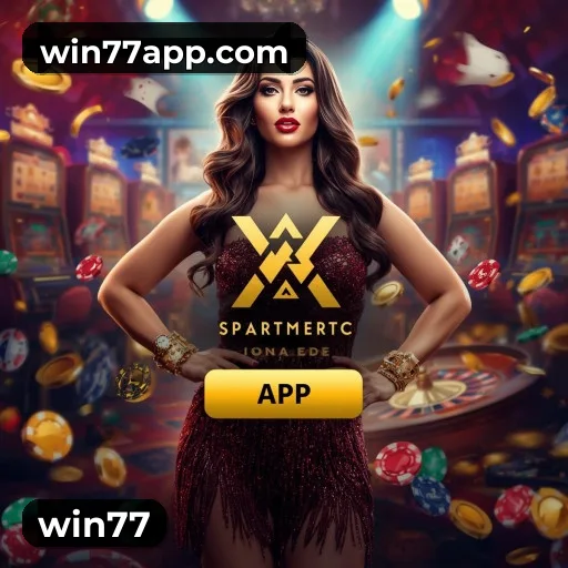 App win77 para iOS e Android — interface mobile, login biométrico e PIX integrado